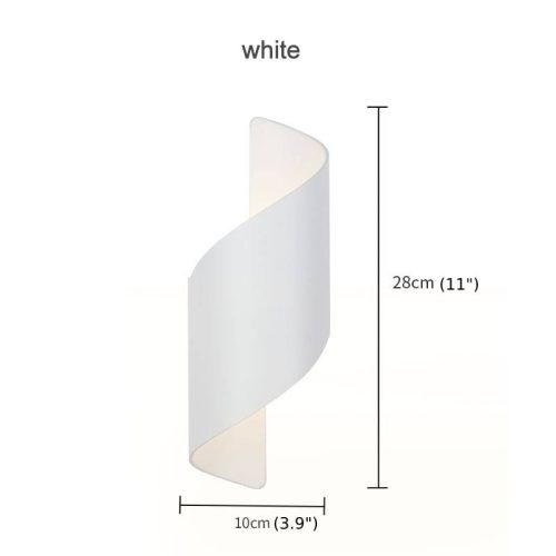 MIRODEMI® Creative White/Black Outdoor Aluminum Waterproof Wall Lamp For Courtyard