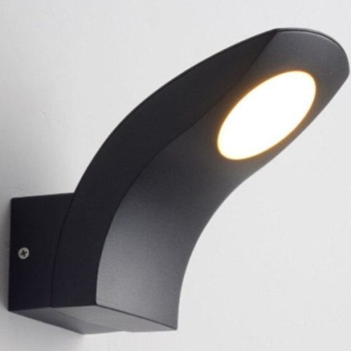 MIRODEMI® Creative Black Outdoor Waterproof LED Wall Lamp For Balcony, Courtyard, Porch