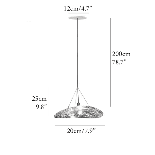 20cm 1 light