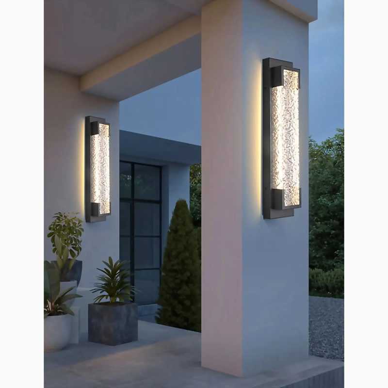 Alserio | Contemporary Black Anti-Rust LED Wall Lamp for Outdoor Use – Mirodemi