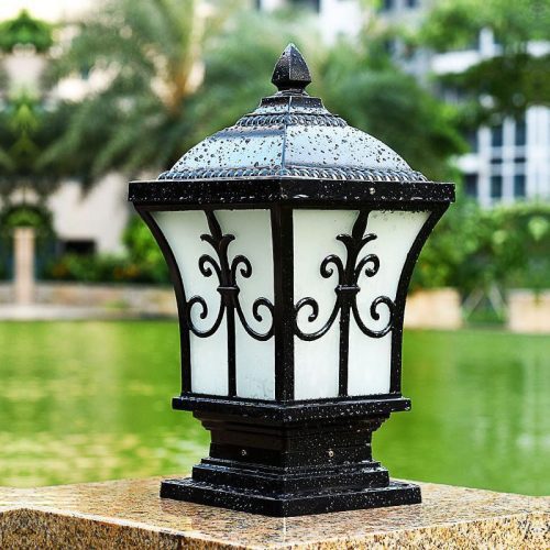 MIRODEMI® Luxury Antique Outdoor Waterproof Pillar Lamp for Courtyard image | luxury lighting | outdoor waterproof lamps