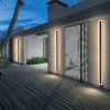 MIRODEMI® Black/White/Gold Outdoor Waterproof Tall Aluminum LED Wall lamp For Garden image | luxury furniture | outdoor lamps