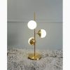 MIRODEMI® Elegant Golden Metal LED Desk Lamp for Living Room, Bedroom Warm light