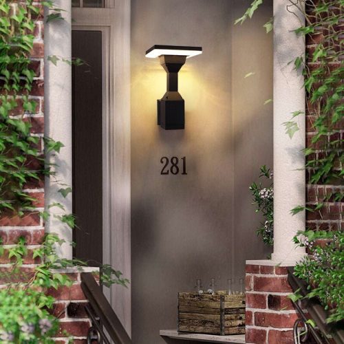 MIRODEMI® Creative Black Outdoor Waterproof LED Wall Lamp For Balcony, Courtyard, Porch