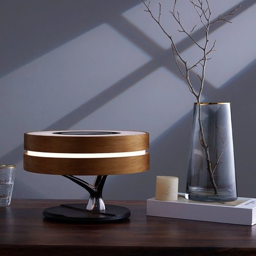 MIRODEMI® Round Tree Desk Lamp With Intelligent Music Bluetooth Speaker & Wireless Charging