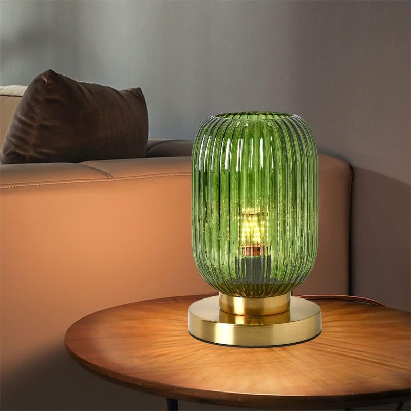 MIRODEMI® Modern Decor Table Glass Lamp for Bedroom, Living Room, Bedside, Study image | luxury lighting | glass table lamps