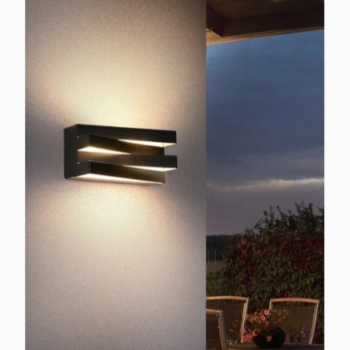 MIRODEMI® Black/White Outdoor/Indoor Alumunim LED Wall Light For Garden, Villa, Porch