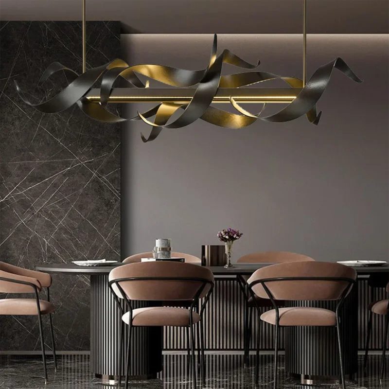 MIRODEMI® Sarnen | Elegant Black Rectangular Chandelier for Contemporary Spaces