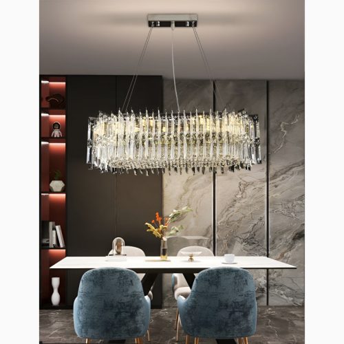 Agrigento Modern Chrome Crystal LED Chandelier For Perfect House