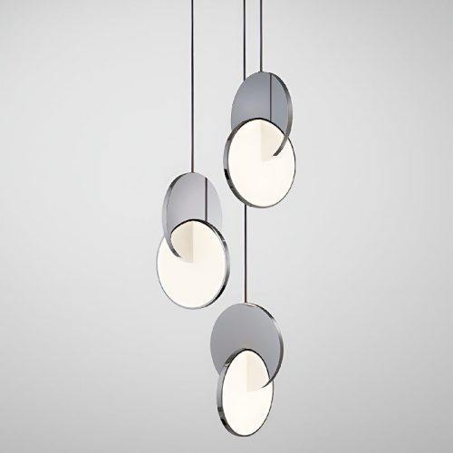 Alezio Round Stainless Steel Hanging Light Fixture Details