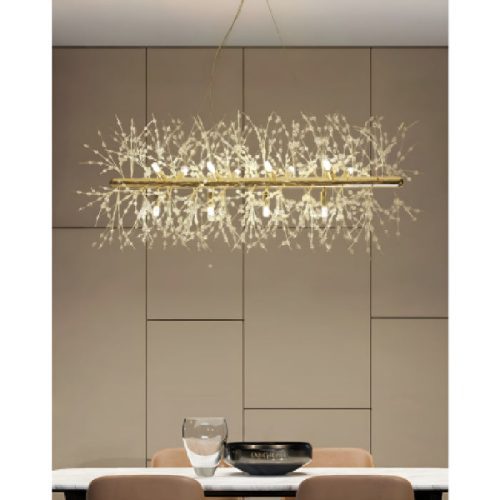 Alfedena Dandelion shaped Nordic Loft Chandelier Gold