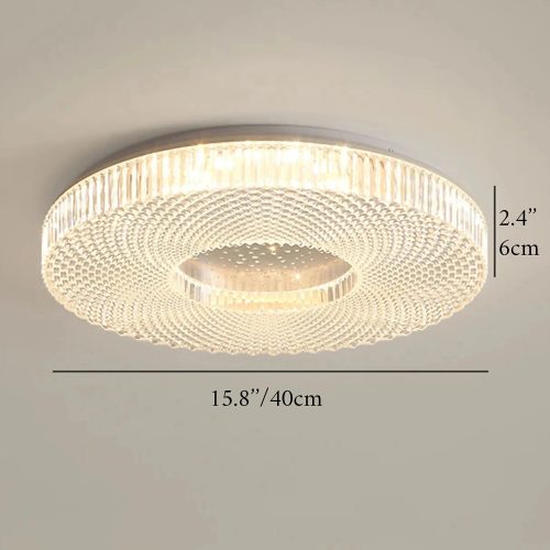 Alia Luxury Modern Simple Round Ceiling Chandelier Size1