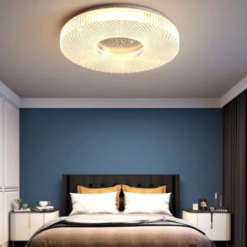 Alia Luxury Modern Simple Round Ceiling Chandelier for Bedroom