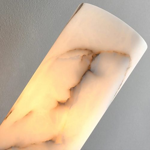 Allai Luxury Modern Natural Marble Wall Sconce in Detail