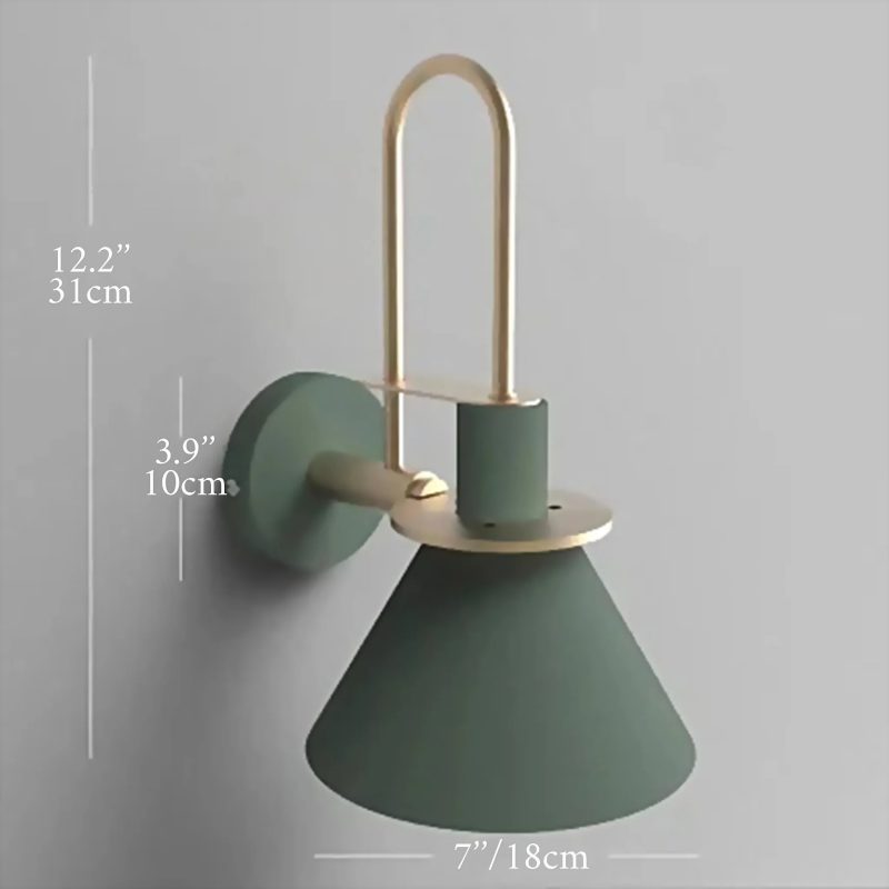 Alliste Modern Nordic Wall Sconces With Rotary Switch Green Size