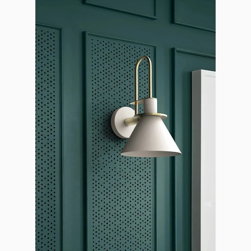 Alliste | Nordic-Inspired LED Wall Sconces with Rotary Switch in Green, Black, or White