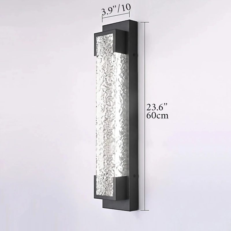 Alserio Stylish Black Anti Rust LED Outdoor Wall Sconce Medium