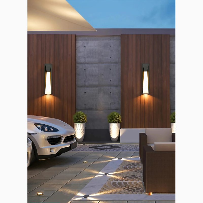 Altamura | Modern Outdoor Black Stylish Exterior LED Wall Lamp for Porch, Garden, Entrance, Courtyard | LED Light | Outdoor Lighting | Luxury Lighting |