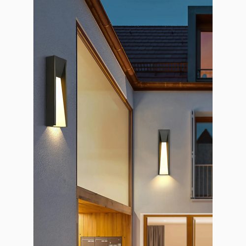 Altamura | Modern Outdoor Black Stylish Exterior LED Wall Lamp for Porch, Garden, Entrance, Courtyard | LED Light | Outdoor Lighting | Luxury Lighting |