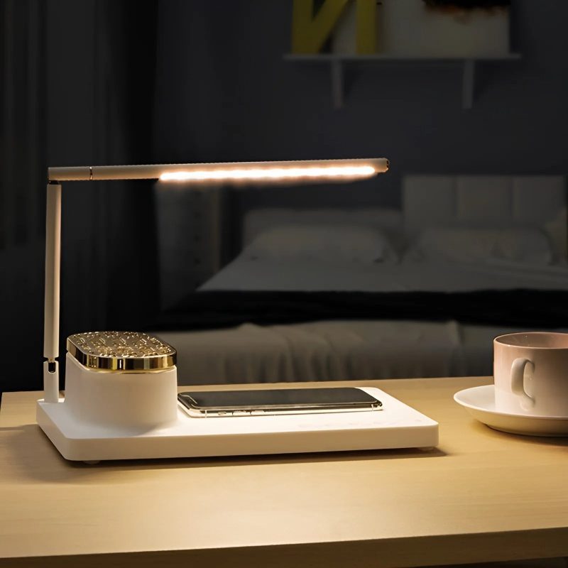 Aluminum Smart Table Lamp With Bluetooth For Cabinet