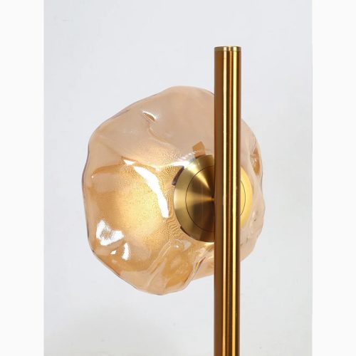 Artistic Cloud Amber Glass LED Floor And Table Lamp