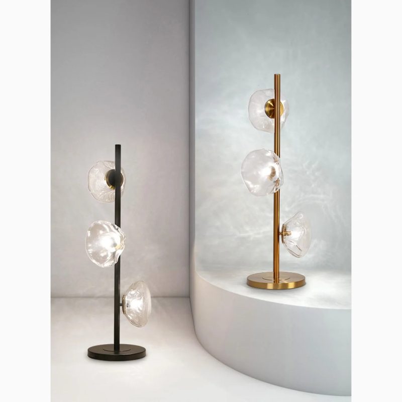 Artistic Cloud Glass LED Floor And Table Lamp