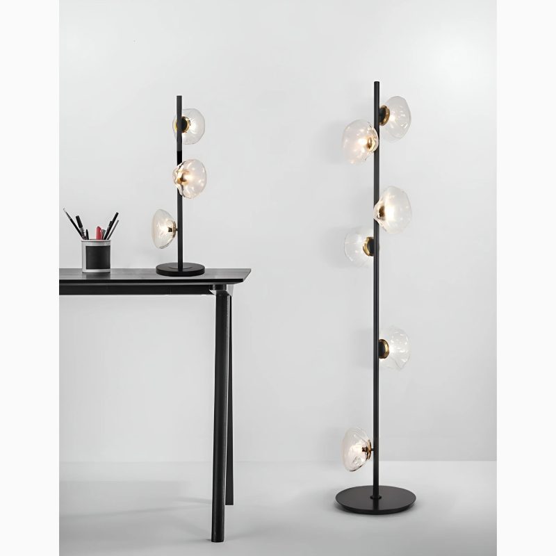 Artistic Cloud Glass LED Floor And Table Lamp For Living Room