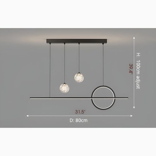 Bajardo Creative LED Pendant Light in a Nordic Style for Dining Room Kitchen