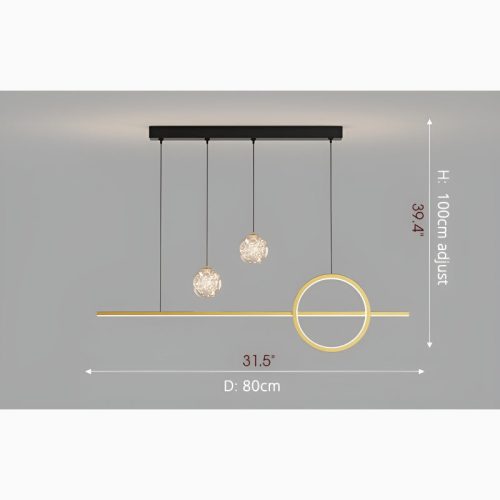 Bajardo Creative LED Pendant Light in a Nordic Style for Dining Room Kitchen Parameters