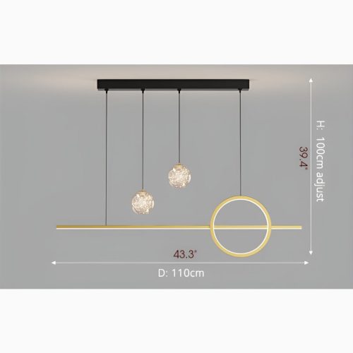 Bajardo Creative LED Pendant Light in a Nordic Style for Dining Room Kitchen Sizes