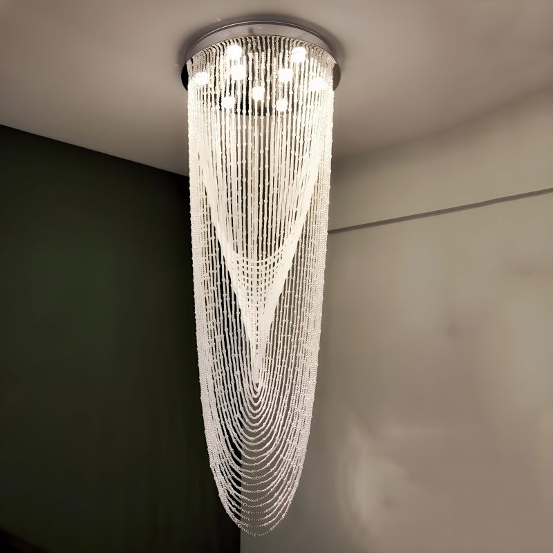 Golfe-Juan | Stunning Large Crystal Ceiling Chandelier from Mirodemi with Cool Light