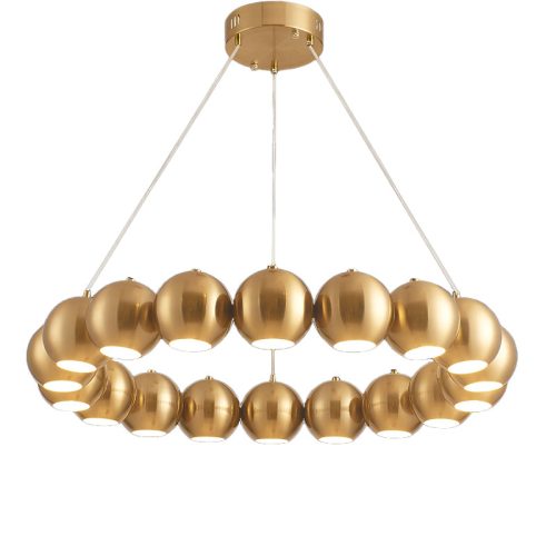 MIRODEMI Belgodere | Gold/Silver Modern Balls Hanging Chandelier Gold