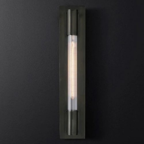 Black LED Wall Lamp In American Minimalistic Style