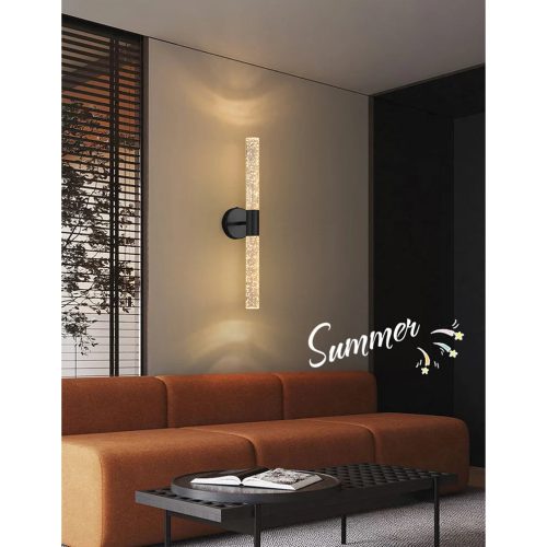 Black Minimalistic LED Wall Sconce For Bedside For Corridor