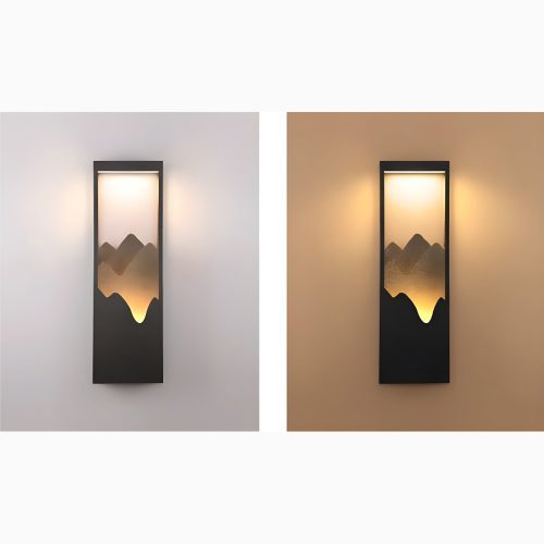 Black Outdoor Original Design Waterproof Wall Light Day and Night Light