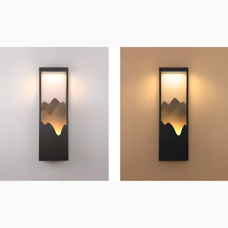 Black Outdoor Original Design Waterproof Wall Light Day and Night Light