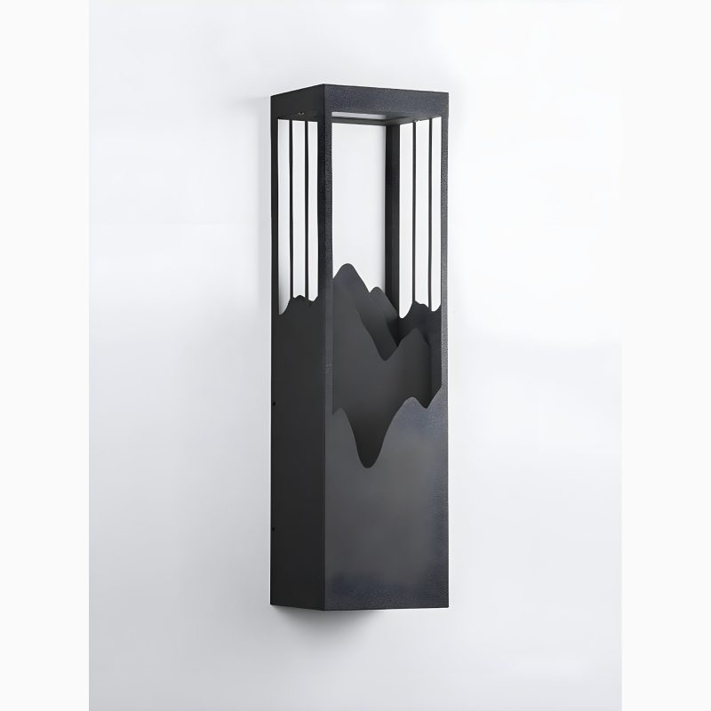 Black Outdoor Original Design Waterproof Wall Light Medium Light Off