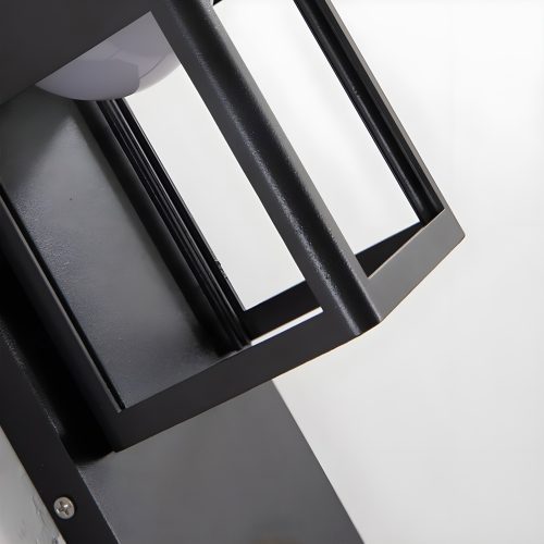 Black Outdoor Waterproof LED Aluminum Wall Light With Motion Mensor Details