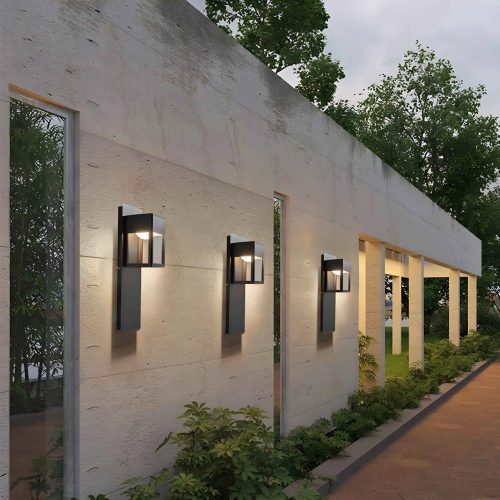  MIRODEMI Black/Bronze Outdoor Waterproof LED Aluminum Wall Light With Motion Sensor image | luxury furniture | outdoor lamps 