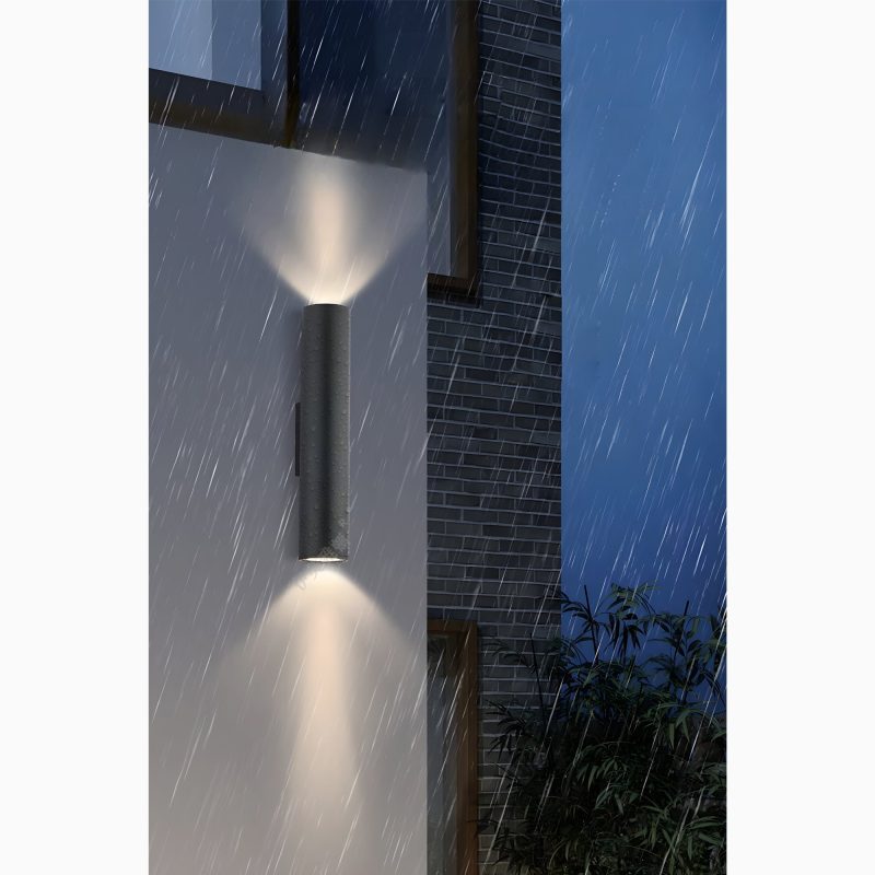 MIRODEMI Black Waterproof Outdoor Aluminum LED Wall lamp for Garden, Porch, Courtyard, Villa | Luxury outdoor lighting | LED wall lamp | Minimalism |