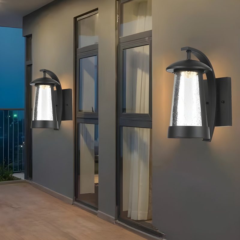 MIRODEMI Black Waterproof Outdoor Anti-corrosion LED Wall Lamp for Garden, Porch | Luxury outdoor lighting | Stylish Design |