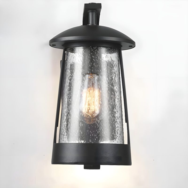 Black Waterproof Outdoor Anti corrosion LED Wall Lamp E27 Bulb