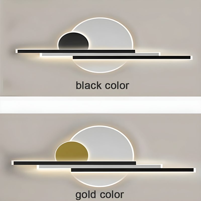 MIRODEMI Black/Gold Modern Outdoor Waterproof Aluminum LED Wall lamp For Garden, Porch , Villa | Luxury lighting | Outdoor light | LED wall light |