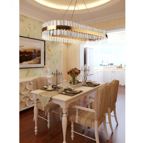 Bormida Luxurious Modern Crystal Oval Chandelier For Classy House 1