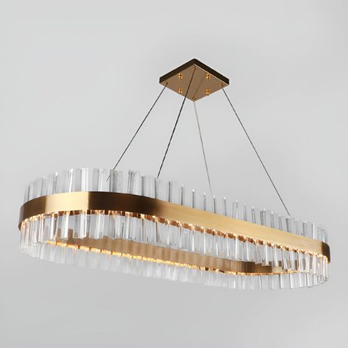 Bormida Luxurious Modern Crystal Oval Chandelier For Cool House