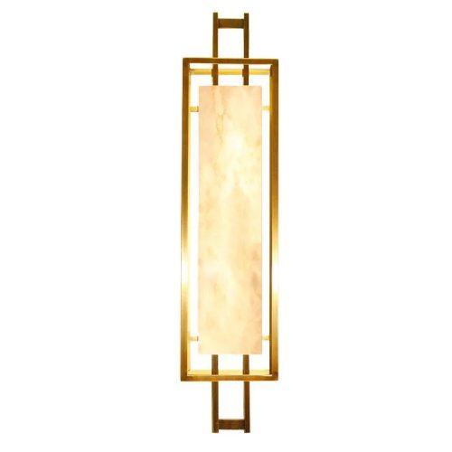 Chinese Style Marble Wall LED Sconce For Dining Room