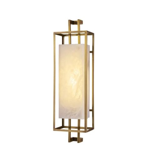 Classic Chinese Style Marble Wall Lamp