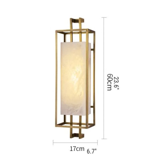 Classic Chinese Style Marble Wall Lamp For Living Room For Dining Room