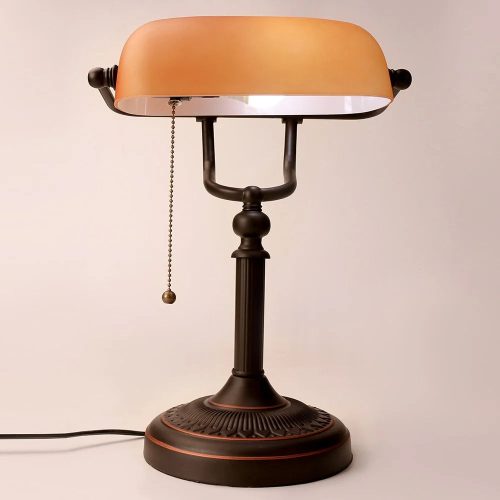 Vintage|Elegant|Reading|Table|Lamp|Bedroom|Cabinet|Orange