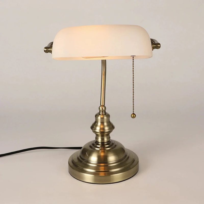 Classical Vintage Banker Lamp For Bedroom For Cabinet